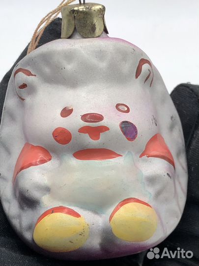 Елочная игрушка СССР подвеска Ежик