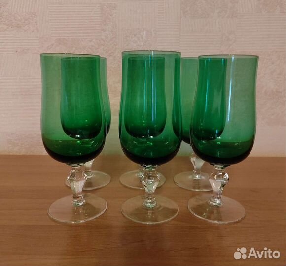 Фужеры СССР цветные винтажные отличное состояние