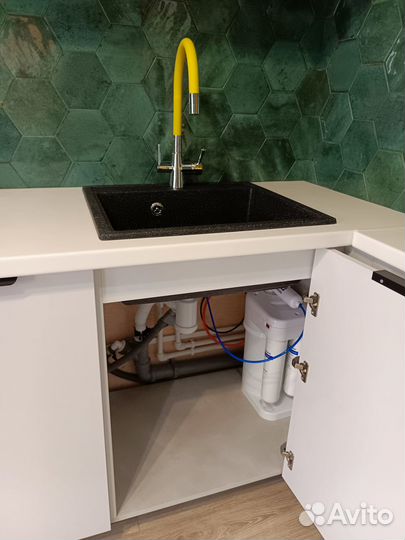 Монтаж фильтров для воды под мойку