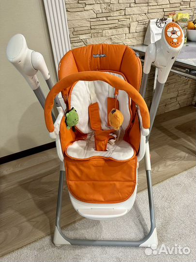 Стульчик для кормления babyton 2 в 1 с пультом