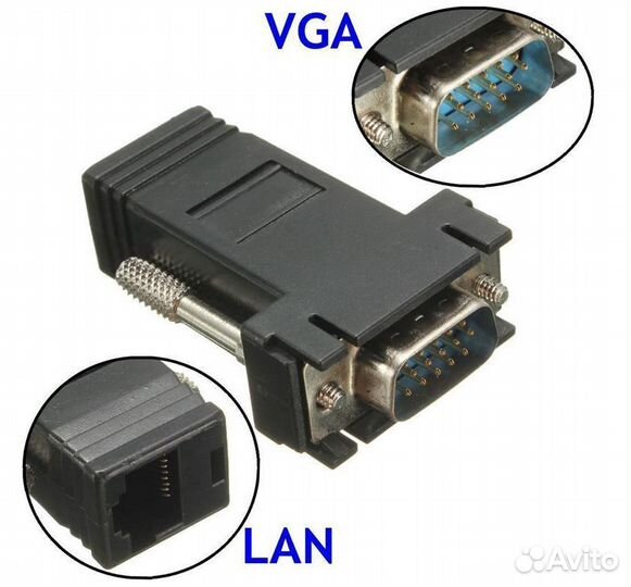 Удлинитель VGA по витой паре (комплект)