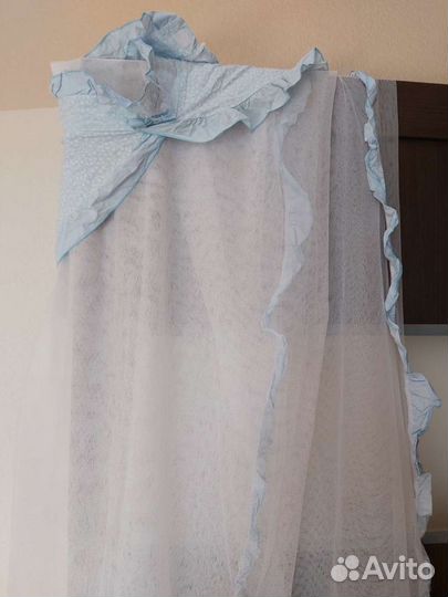 Бортики на кроватку с балдахином