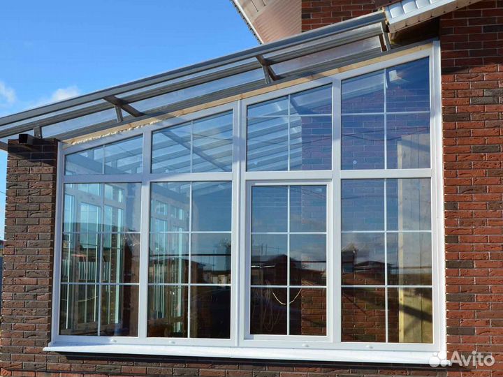 Ремонт окон, стеклопакет Про Плюс RAL7049