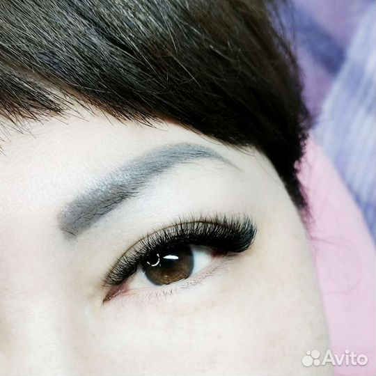 Наращивание, ламинирование ресниц и бровей