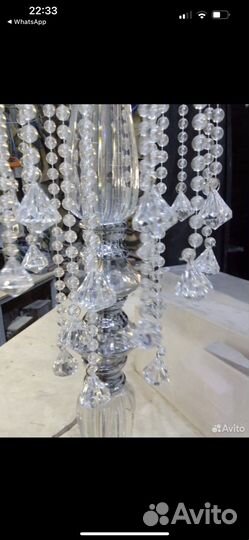 Хрустальные стойки на столы