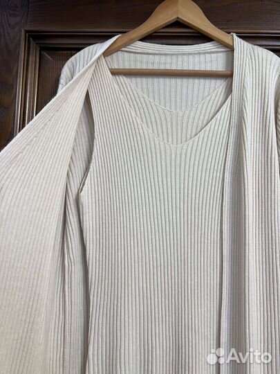 Комплект платье и кардиган