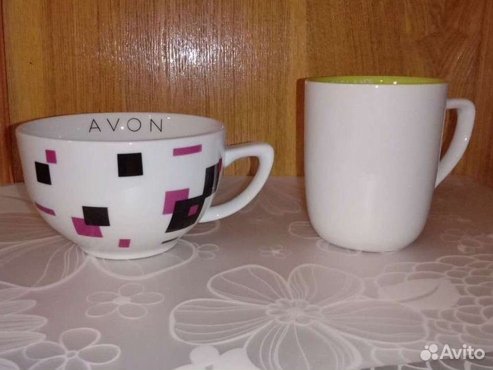Чашка avon и кружка oriflame