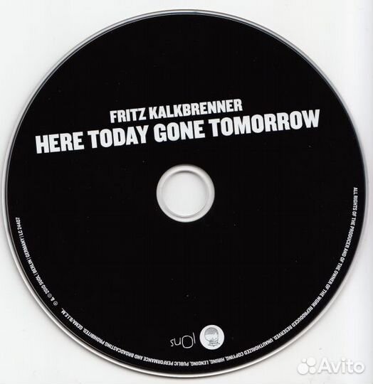 Fritz kalkbrenner - Here Today, Gone Tomorrow (1 C