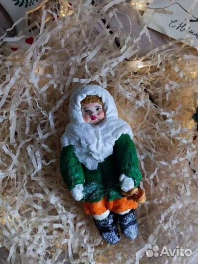 Ватные елочные игрушки