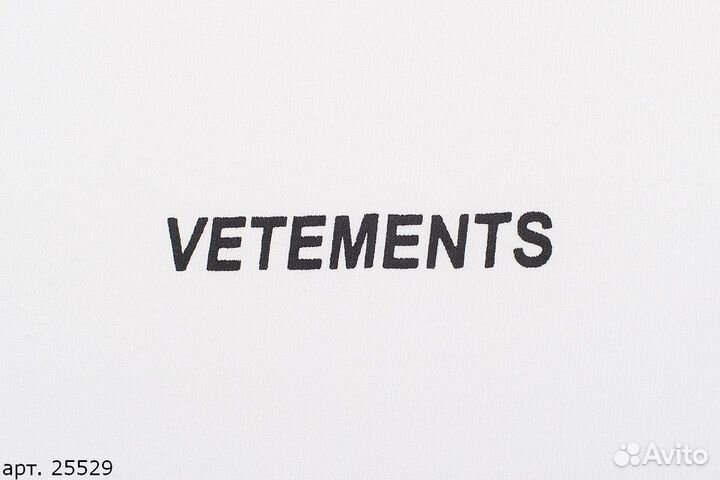 Футболка Vetements white bill Белая