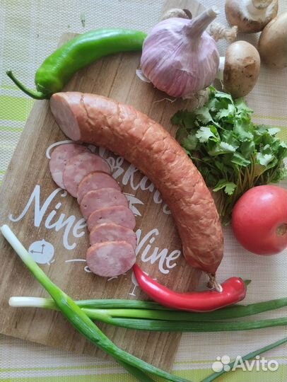 Домашняя копченая колбаса