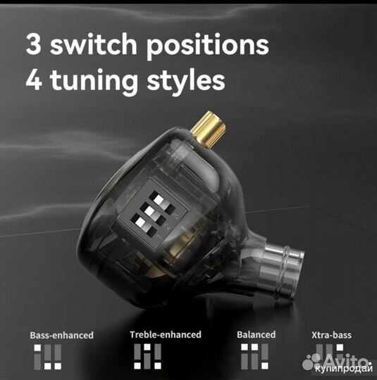 Наушники динамические с микрофоном TRN MT1 MAX