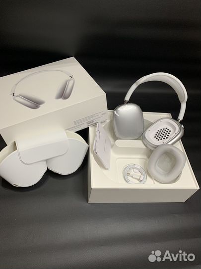 Airpods max Black/Silver (premium качество)