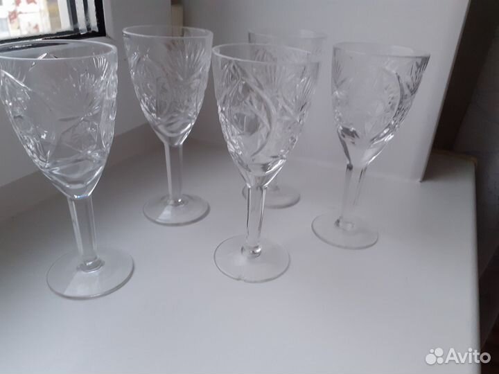 Рюмки СССР стекло, хрусталь