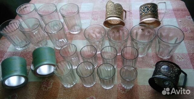 Стаканы,стопки,подстаканники