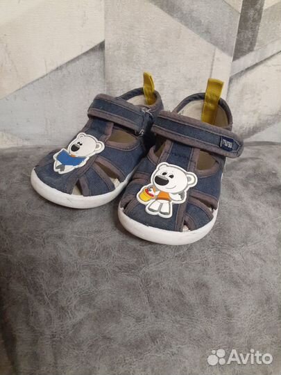 Сандалии тканевые 22 размер