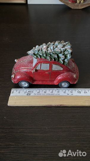 Машина новый год елка гипс