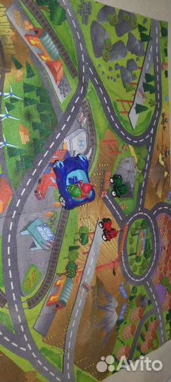 Детский коврик с дорогами