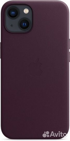 Оригинал Leather Case MagSafe iPhone 13 -Тём.Вишня