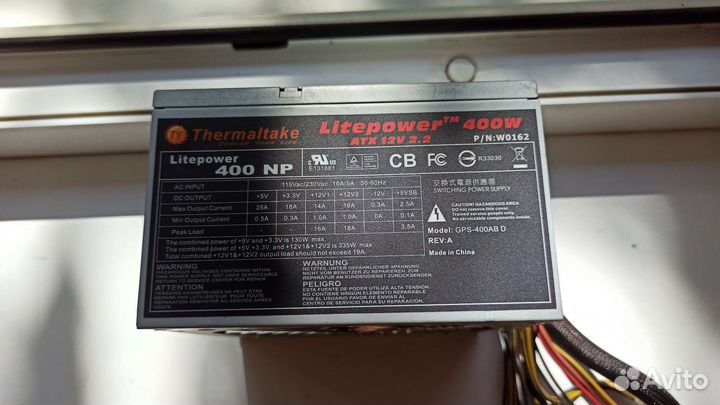 Блок питания Thermaltake Litepower 400w