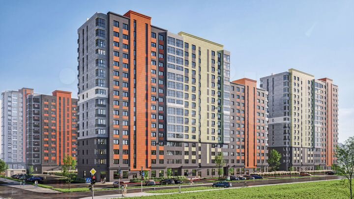 3-к. квартира, 62,7 м², 12/16 эт.