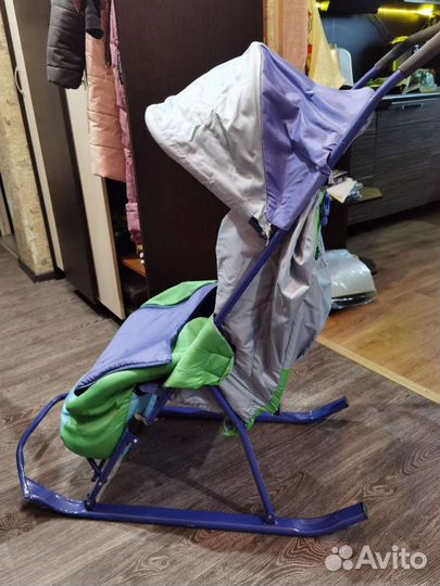 Детские санки коляска бу