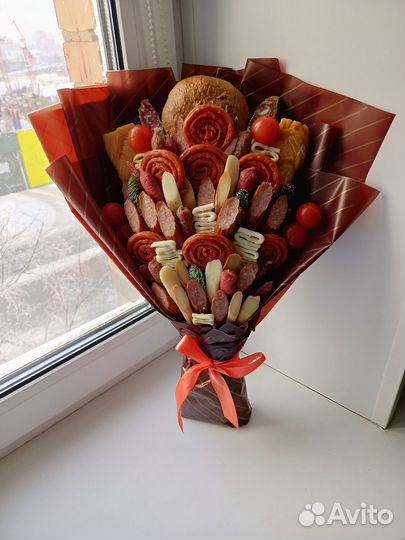 Съедобные букеты из закусок