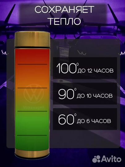 Сенсорный термос с датчиком температуры Skoda