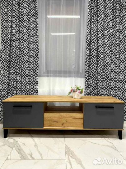 Тумба под тв с полками