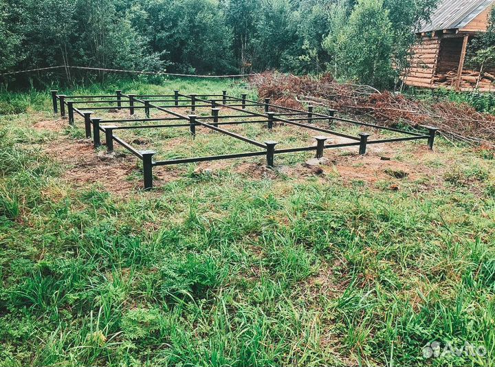 Сваи винтовые 57-133 монтаж под ключ