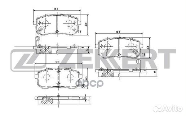 Колодки торм. диск. задн. Hyundai i10 08- Kia