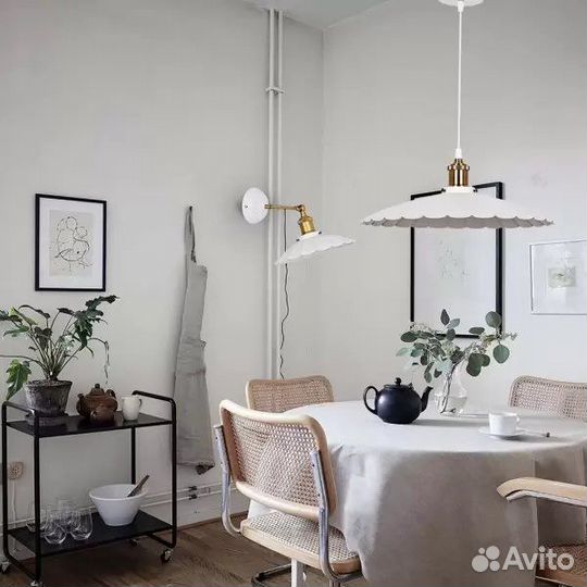 Люстра-подвес металл абажур