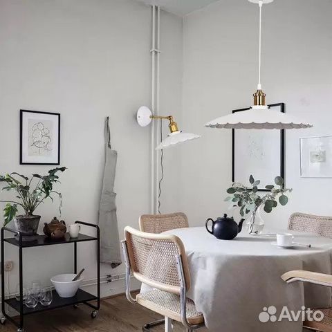 Люстра-подвес металл абажур