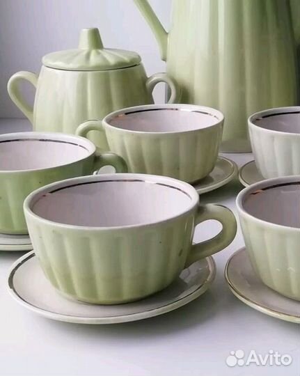 Сервиз чайный кофейный новый 14 предметов ГДР