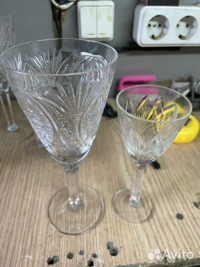 Хрустальные фужеры бокалы СССР