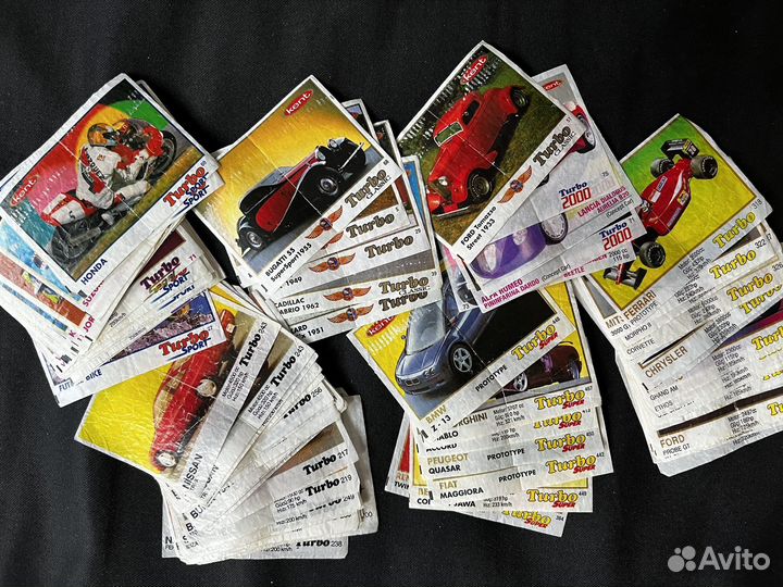 Вкладыши от жвачки turbo турбо