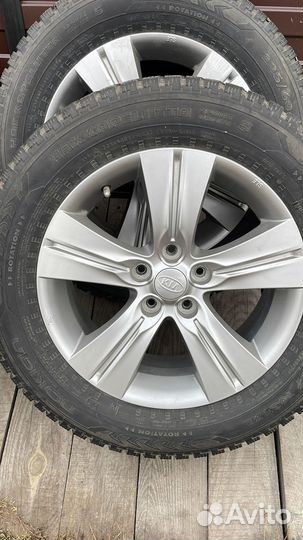 Оригинальные диски kia sportage r17 + зимняя резин