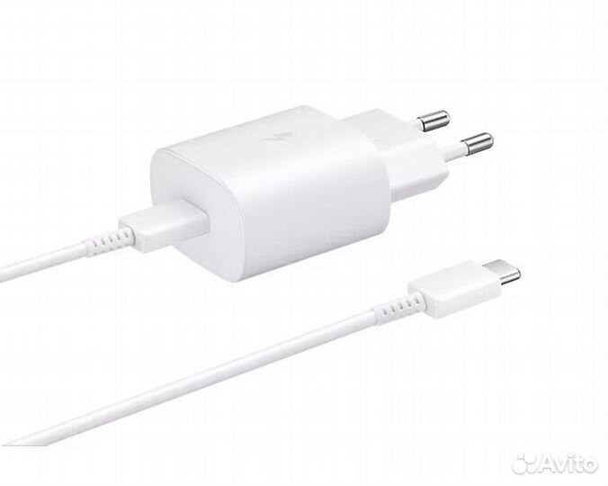 Адаптер Samsung 25W EP-TA800 USB-C с кабелем USB-C