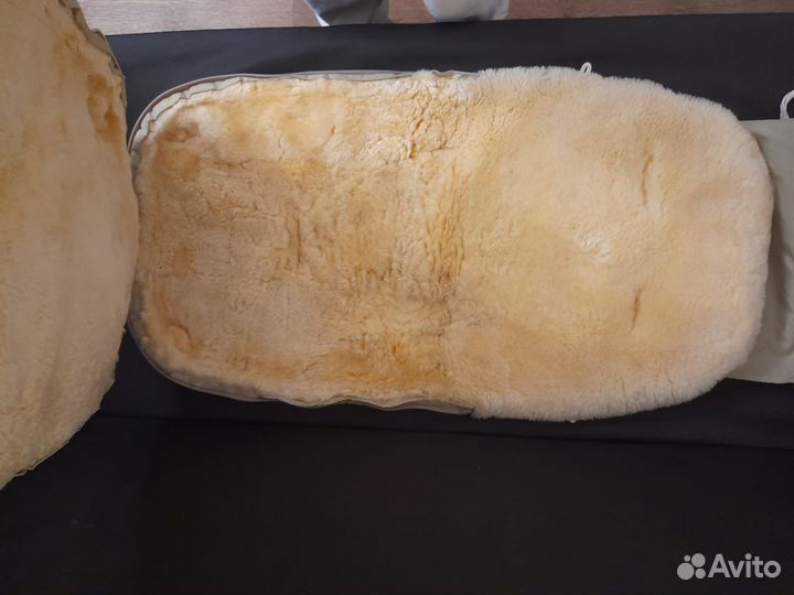 Зимний конверт в коляску на овчине