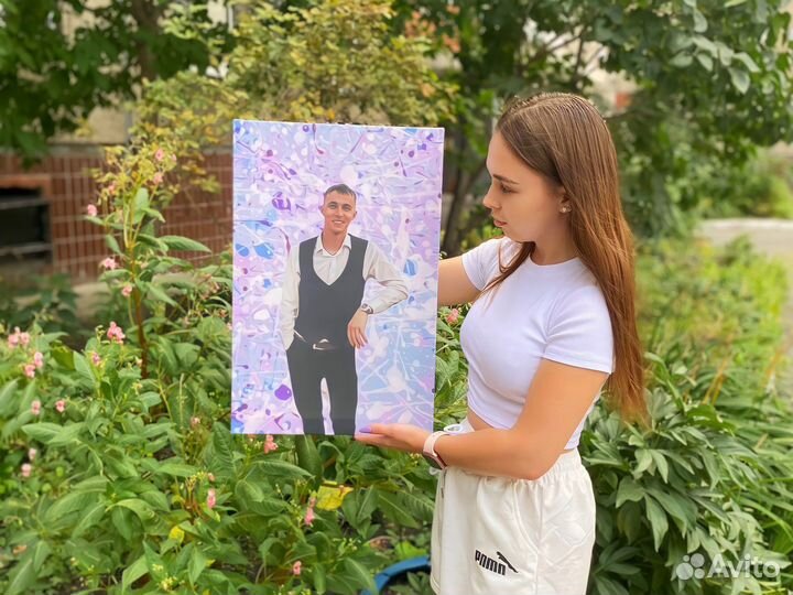 Арт портрет подарки ретушь