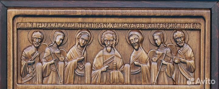Икона Георгий Победоносец и предстоящие святые