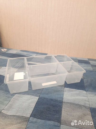 Контейнер Икеа лоток в ящик под Легго с делениями