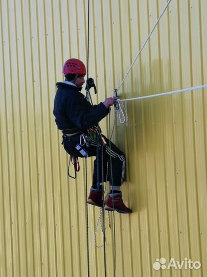 Бельевая веревка. Установка замена