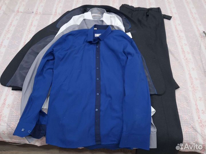 Школьный костюм для мальчика серый 152