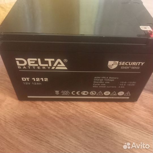 Аккумуляторная батарея delta dtm 1212 12 вольт