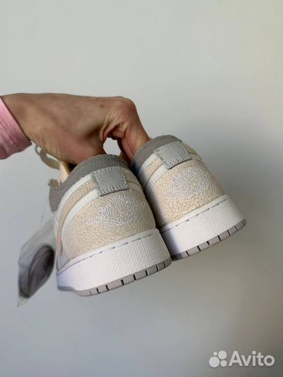 Jordan 1 Low Inside Out Cream White Light Grey(GS)