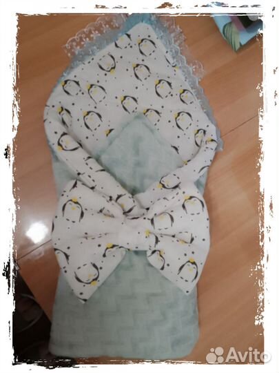 Одеяло Конверт на выписку для новорожденных