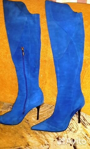 Сапоги, ботфорты Calipso из натур замши