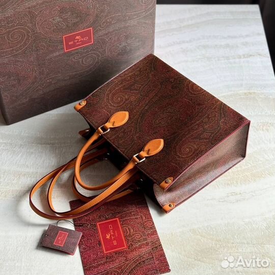 Женская сумка etro натуральная кожа