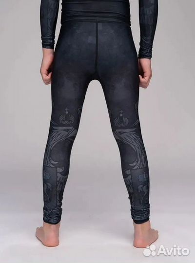 Лосины RuscoSport мужские Black Herb мма